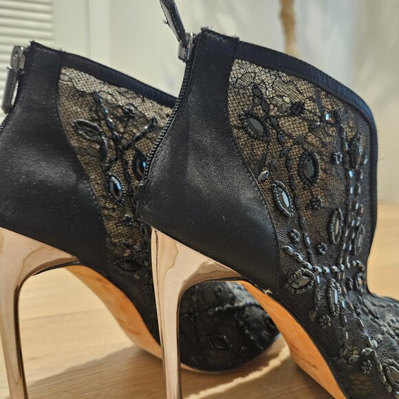 BCBGMaxAzria Jewel Embellished Booties, Size US 10 - Picture 2 of 5